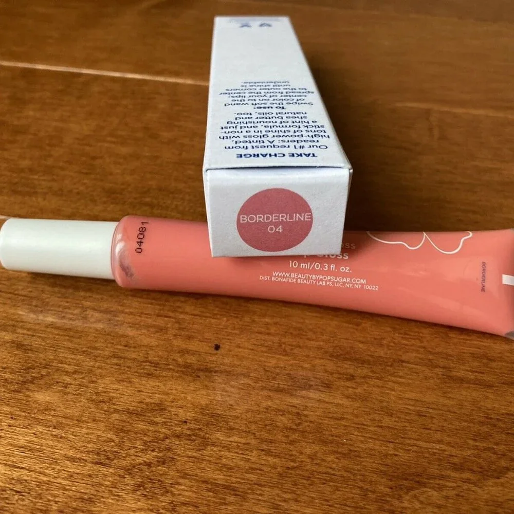 NIB 3 Beauty by PopSugar Be The Boss Lip Gloss 04 Borderline 0.3 oz - Picture 6 of 8